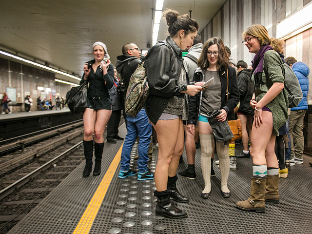 День без штанов в лондонском метро