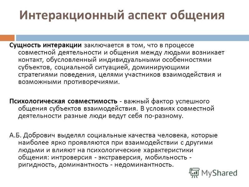 Наблюдение человека за внутренним планом собственной психической жизни это интеракция интерференция