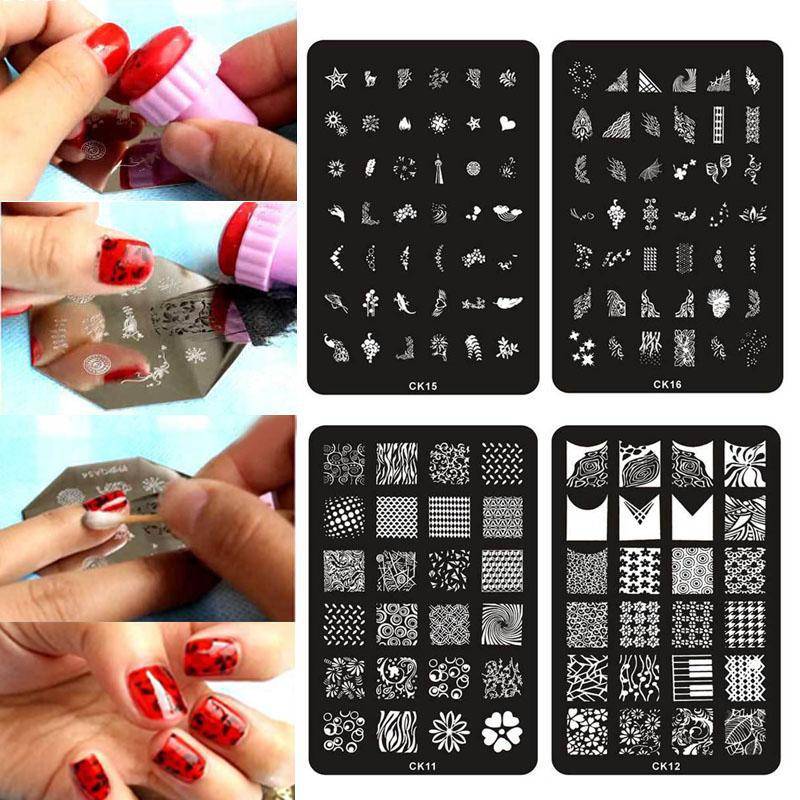 Как пользоваться штампом для ногтей: делаем рисунок методикой стемпинга в домашних условиях