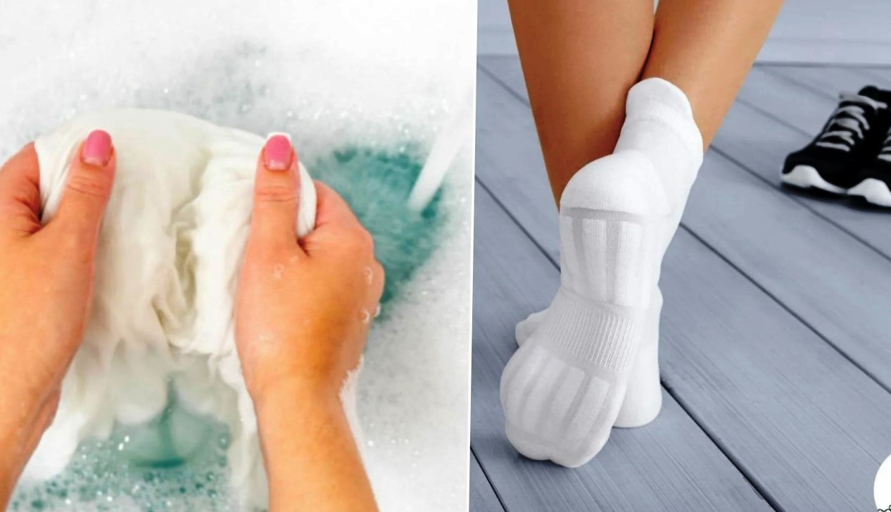 Как отстирать белые носки - домашние способы отбеливания